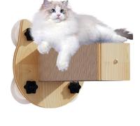Cat Climbers for Indoor Cats, Wall Cat Climber,4 Suction Hunt Heavy Cat Holder- Kitten Furniture Wall Mounted Shelves Kitten Scratcher, Toys