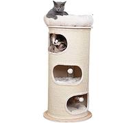 Cat climbing frame Cat Climbing Frame Cat House Cylindrical Cat Tree Tower Comfortable Pet Activity Centre Four Seasons Universal Pet Bedding ture (Color : Brown, Size : Three-layer)