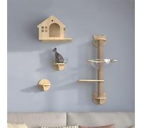 Cat Climbing Frame for Indoor, Cat Climbing Wall Set, Cat Shelves and Perches for Wall, Strong and Stable(Style6)