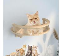 cat climbing frame， Indoor Solid Wood Wall-Mounted Cat Climbing Frame, Free Combination of Aerial Suspension Bridge, Jumping Platform(S5)