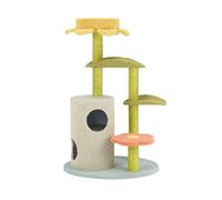 Cat Climbing Frame, Modern Cute Climbing Play Tower, Multi Level Pussy Condos with Dangling Ball, Pet Furniture Plays House for Kittens Cats(122cm)