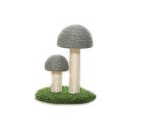 Cat Climbing Frame Natural Linen Tongtian Column Mushroom Scratching Column Simulation Lawn Wear-Resistant Pet Toy (Color : A) (E)