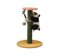 Cat Climbing Frame Sisal Grinding Claw Nest Wooden Climbing Frame Teasing Cat Jumping Platform Cute Panda Modelling Pet Supplies(Jumping Sisal Column)
