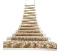 Cat Climbing Frame Sisal Rope Cat Ladder Cat Bridge Climbing for Cat Pets Climbing Frame for Tree Wall Cat Furniture (40inch(100cm))