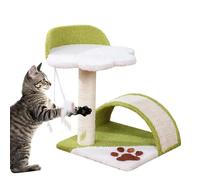 Cat Climbing Frame,Small Sisal Scratch Board | Funny Cat Jumping Toy, Sisal Cat Tree Tower with Claw Grinding And Cat Teaser Ball for Kitten