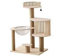 Cat Climbing Frame, Solid Wood Four Seasons General Cat Tower Cat Supplies,Scratched Column Activity Center Home Decoration