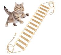 Cat Climbing Ladder - Sisal Wall Steps, Wooden Climbing Frame