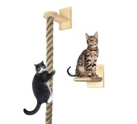 Cat Climbing Rope, Cat Ladder Balcony, Climbing Rope, Sturdy Cat Rope, Wall Mounted Climbing Rope, Pet Resting Sting, Jumping Protects Furniture, Cat Toy (Beige)