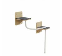 Cat Climbing Shelf with Padded Surface, Rope | Space Saving, Vertical, pet accessory, for Sunny Corners, energetic felines