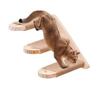 Cat Climbing Shelves - Natural Wood Wall Steps | Robust Wall Bar, Indoor Stairs for Active Cats, Hanging for Climbing, Playing and Resting