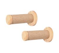 Cat Climbing Shelves, Wall Mounted Cat Tree - Cat Climbing Wall, 2 x Wooden Stable and Safe Scratches After the Ladder, Indoor Kitten Wall Shelf, Wall Mounted Pet Supply Furniture for Scratching