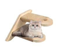 Cat Climbing Staircase - Floating Pine Tree Wall Shelves | Cat Wall Stairs, Stable and Sturdy Perch, Game , Rest, Interior Wall Modern Design Approx 12x20x8cm/4.72x7.87x3.15" (see photo)