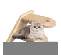 Cat Climbing Steps for the Wall - Cat Stair Warmers Made of Natural Pine Wood, Safe Cat Stairs Saved and Steps for Climbing Playing at Rest