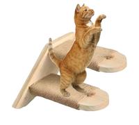 Cat Climbing Steps, Wall Mounted Stairs, Wooden Ladder, Space-Saving Natural Pine Stairs with Durable Scratch-Resistant for Kittens, Cats, Samese, Persian, Bengal
