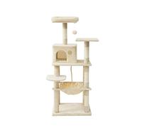 Cat Climbing Tree Air attic small cat nest integrated with Tianzhu large cat climbing frame multi-functional cat tree integrated Cat Tree (Color : Beige) vision