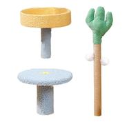 Cat Climbing Tree | Cat Playhouse With Removable Stand | Cat Tree With Sisal Scratching Posts, And Play Balls | Cactus-Themed Cat Tower | Robust Tower Tree For Cats To Climb, Scratch, And Play