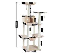 Cat Climbing Tree Pet Cat Tree, Multi-storey Cat House, Large Bass, Grab Bar And Hammock, Cat Climbing Frame, Cat House Furniture Suitable For Playing And Resting For Kittens And Large Cats Cat Tree (