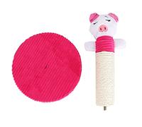 Cat Climbing Tree Sturdy Plush Sisal Toy Shelf for Mental Health White Pig Green Frog Yellow Rabbit (White pig)