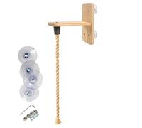 Cat Climbing Wall - 6.56Ft Jump Board Set Pet Activity Frame | Natural Rope Scratch Tower Kitten Climbing Structure, Chew Resistant Wall Mounted Cat Gym Furniture For Indoor Outdoor Living Room Corrid