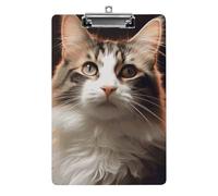 Cat Clipboard Retractable Hanging Tab Clip Board Plastic Clipboard Nursing Clipboards Nurse, Doctor, Cute Design for Standard Size 12.5 X 8.5Inch