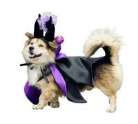 Cat Cloak Witch Hat Costumes, Adjustable Halloween Dog Clothes, Witch Dog Costume, Halloween Dog Costumes, Pet Witch Costume, Cat Halloween Costume, Witch Hat for Dogs,