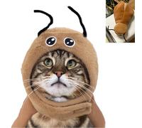 Cat Clothes, Cute cockroach cape, Cute Antennae Costume costume, Cats cockroach apparel, Cat hat,Breathable cats casual wear,Pet Apparel for Small and medium for Halloween Party Decoration role play,M