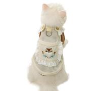 Cat Clothes Dog Vest | Summer Cartoon Pet Puppy Cat Clothes Lace Skirt Dresses Girl Dog Pet Party Costumes for Dogs Cats