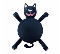Cat Coaster, Cat Cup Holder with Funny Expression & Liftable Limb, Mat for Coffee Beer Mug Wine Glass Home Bar, Unique Gift for Lovers (Black)