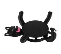 Cat Coasters that Hold Cup, 3D Print Cat Coasters Home Decor Accessories | Cute Black Cat Coasters with Movable Legs for Drinks, Coffee Pads Beer Bar Mat, Halloween Gifts for Friends Cat Lovers