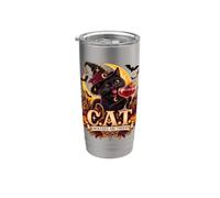 Cat Cocktails Witchy Night Stainless Steel Insulated Tumbler