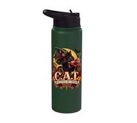Cat Cocktails Witchy Night Stainless Steel Insulated Water Bottle