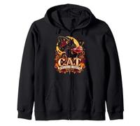 Cat Cocktails Witchy Night Zip Hoodie