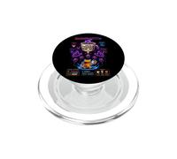 Cat Coffee Gamer Pixel Art Retro Final Showdown PopSockets PopGrip for MagSafe