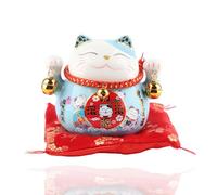 Cat Coin Bank Lucky Cat Money Piggy Bank 4.5in Feng Shui Maneki Neko Luckycat Luck Good Wish Ceramic Fortune Unbreakable Saving Piggy Box for Adults Or Kids