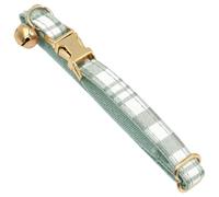 Cat Collar, Adjustable Comfortable Fit, 26x1.2x0.2cm, Plaid Cat Collar With Bell, Kitten Collars, Anti-Escape Safety Design, For Pet Parents And Caregivers