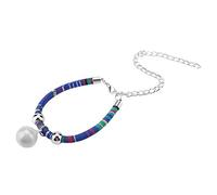 Cat Collar Adjustable Soft Nylon Cat Bell Collar with Extension Chain for Small Pets National Style Pets Necklace Accessory Kitten Supply Blue Green Purple (Blue)