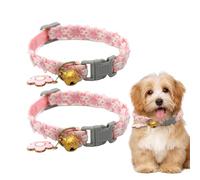 Cat Collar Breakaway, Cat Collar with Bells | 2x Kitten Puppy Breakaway Collar with Buckle | Comfortable Adjustable Pet Supplies for Outdoor Walking, Travel, Entertainment
