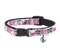 Cat Collar Breakaway with Bell The Fairly OddParents Cosmo and Wanda Wish Poses Pink 8.5 to 12 Inches 0.5 Inch Wide