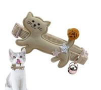 Cat Collar, Cat Collar with Bell, Plush Kitten Collar with Bell, Cute, Comfortable, Adjustable Pet Accessories, Fashion Collar for Cat, Kitten, Puppy
