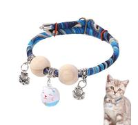 Cat Collar, for Puppies with Cedar Bead - Medium Large Neck Decoration Comfortable for Daily Use in the Living Room Yard Walks Training Photographs