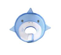 Cat Collar Pet Cone Collar Anti-bite Neckwear Hat Lick Protection Adjustable Cone Collar For Cats Puppy Protected after Surgery(Color:Blue Shark,Size:Large)