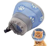 Cat Collar, Recovery Collar, Soft Collar Cone After Surgery, Protective Collar, Cat Collar, Adjustable Collar Prevents Licking Wounds, Cat Collar (Blue, S)