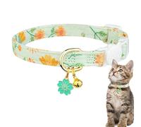 Cat Collar Set - Adjustable Pet Strap, Kitten Bell Accessory | Flower Design Safety Fickle Anness, Cute Hanging Pet Necklace, Ester Gear