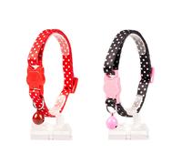 Cat collar white nylon balls Duvoplus