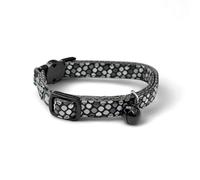 Cat Collar with Bell Black Pokka Dots Quick Release Safety Collars for Kittens and Cats Adjustable 20cm to 34cm Suitable for Most Domestic Cats (Black)