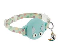 Cat Collar with Bell Quick Release Cat Tracker Collar Reflective Anti Loss Pet Tracker Collars Adjustable Dog Trackers Kitten Collars for Cats Dog Night Walk(Green)