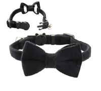 Cat Collar With Bow - 10 Inch Adjustable Pet Collar, Detachable Safety Bell Feature, Soft Nylon Comfortable Material | Elegant Pet Headwear For Wedding Home Walking Travel Photography Events
