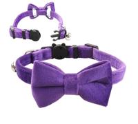 Cat Collar with Bow - Adjustable Cat Collar with Removable Bell | Fashionable Eye-catching Dog Bow Tie for Walks, Travel, Home, Photography, Wedding