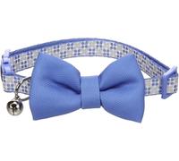 Cat Collar with bow tie Casi Blue 20-35cm 10mm