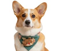 Cat Collar with Christmas Pattern - Adjustable Elastic Pet Costume for Parties, Christmas Themed Dog Bandana | Family Gathering Photo Shots Parties and Shows